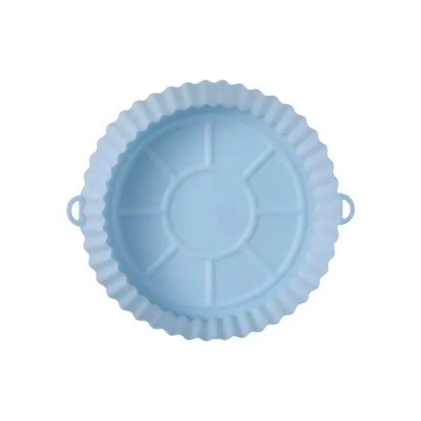 Plaque de cuisson en silicone pour friteuse à air photo bleu